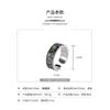 Adjustable Open Ring With Tibetan Mantra Design Vintage Plated Geometric Jewelry Men Women