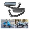 ATV Accessory Rear View Glass 8mm 10mm Thread Handlebar Mount Clamp Auxiliary Glass for ATV Motorcycle Scooters