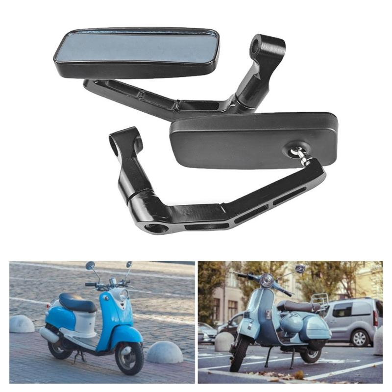 ATV Accessory Rear View Glass 8mm 10mm Thread Handlebar Mount Clamp Auxiliary Glass for ATV Motorcycle Scooters