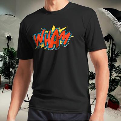 T-shirt Logo Wham Active pour Homme T-shirt Drôle Tailles S à 5XL