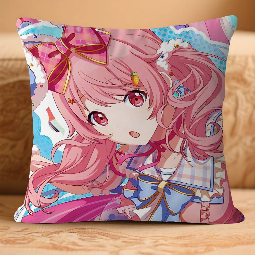 B-BanGS Anime D-DreamS 45*45cm Kissenbezug Dekokissenbezug Heimkissenbezug für Sofakissen
