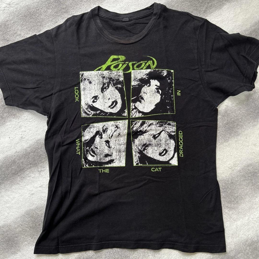 Remake Poison band Retro T shirt Look What The Cat Dragged In Poison S-5XL Unisex T-Shirt S