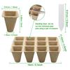 10/50pcs Seed Starter Tray Plants Growing Tray Degradable Seedling Germination Starter Tray for Flower Vegetable Garden Supplies