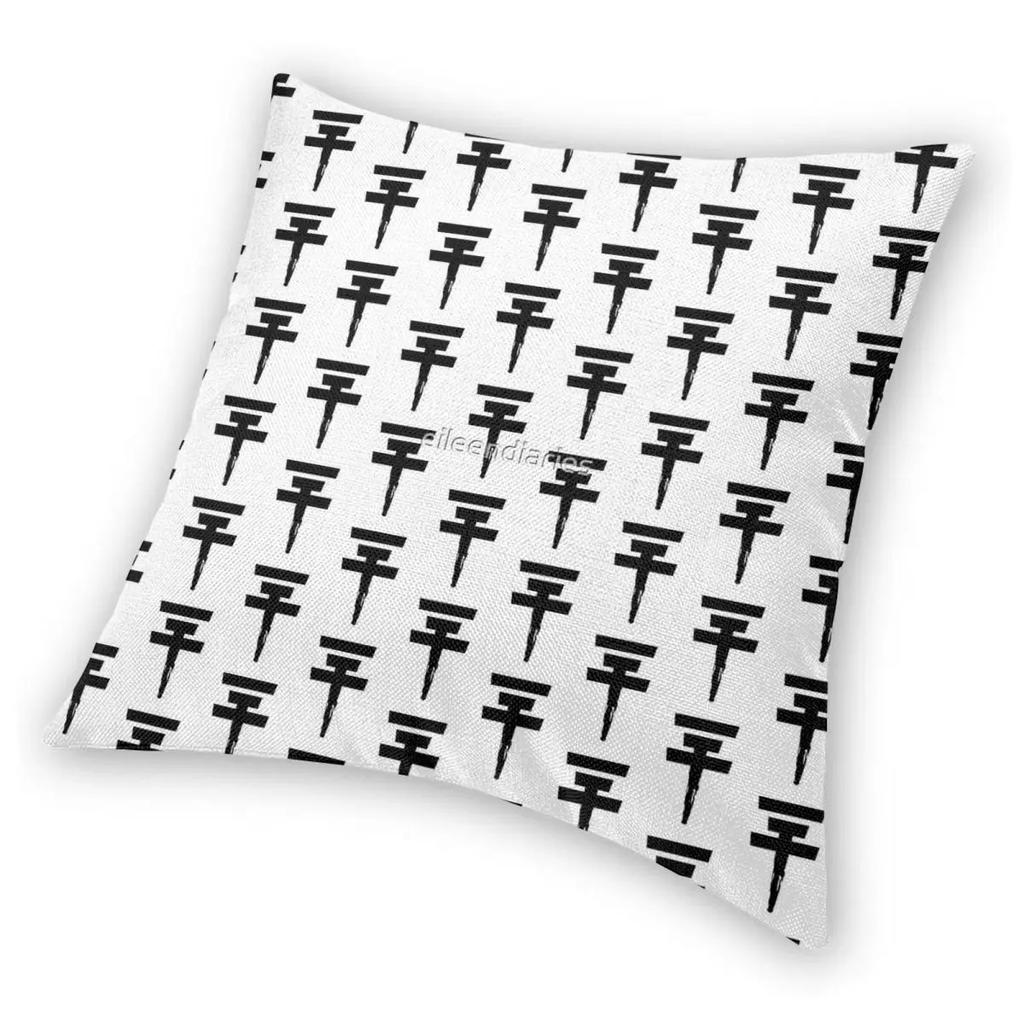 Tokio Hotel Logo Pillowcase Printed Fabric Cushion Cover Decorative Throw Pillow Case Cover Home Zipper X