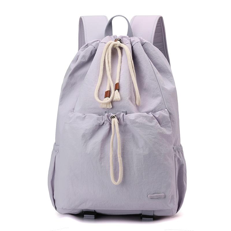 Rucsac de student cu șnur pentru doamne, același rucsac de badminton ca al bloggerilor, călătorie în aer liber