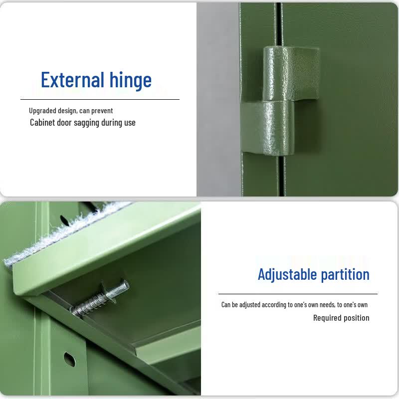 Military Green Thickened Steel Multi-Method Unlock Security Cabinet
