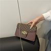 Mode Bedruckte Schultertasche Damen Trend Kette Vielseitige Klappe Lässig Textur Retro Messenger Bag