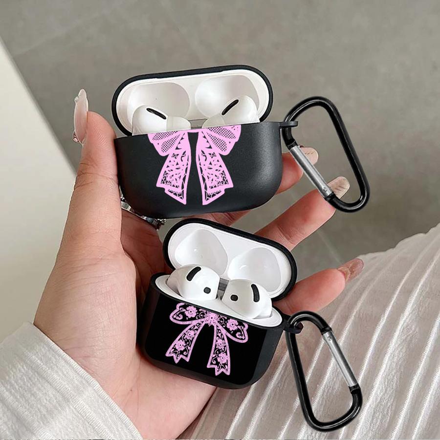 Black Fashion Lace Earphone Cases Cover Case For Airpods 1 Pro Pro2 4 3 2 Pro3