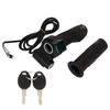 1Pair Throttle Handle Grip Handlebar Throttle Twist Grip with Green Display for Electric Bike Accessories