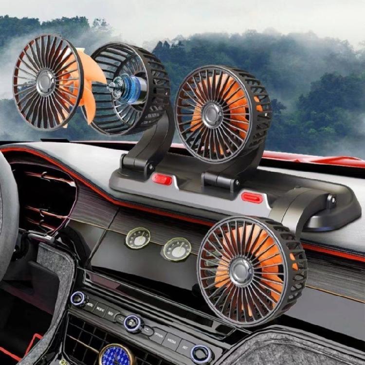 Cooling Fan Three Head Cooling Fan for Truck SUV Home Office USB Powered Fan Ventilation Fan 2 Wind Speed Adjustable