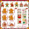 Chirstmas Gingerbread Man Craft for Kids Make You Own Gingerbread Man Stickers Ornament DIY Arts and Crafts for Girls Boys Party