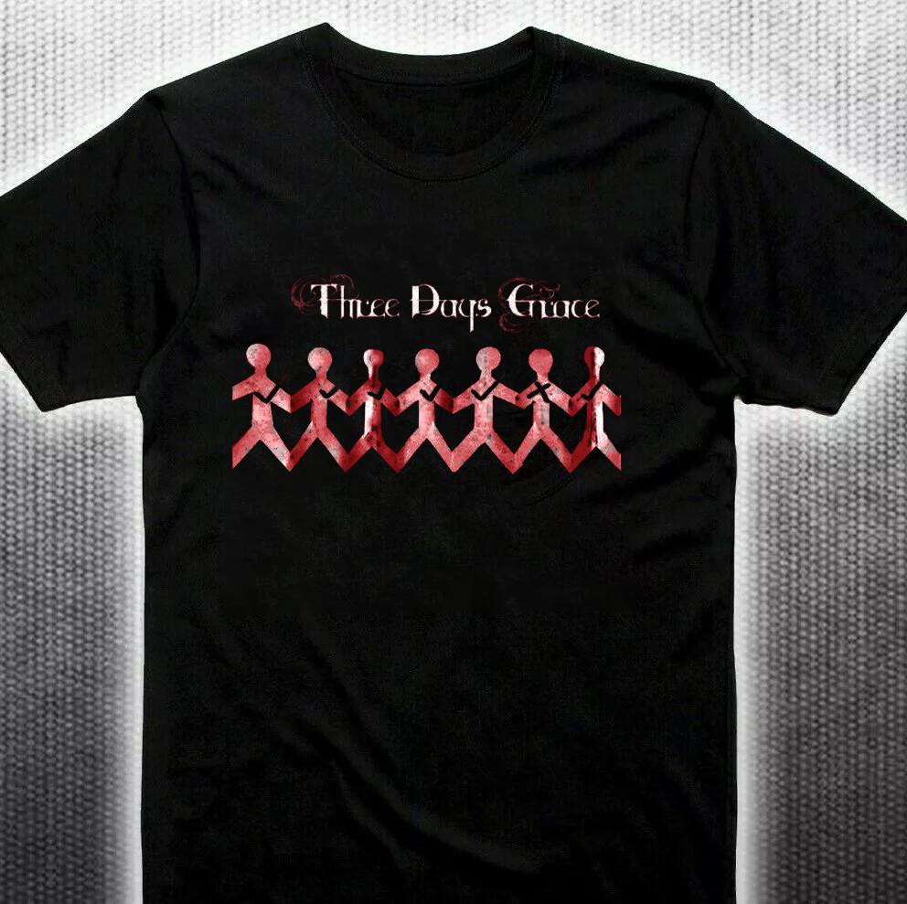 Three Days Grace Black Cotton Shirt Full size Unisex L118