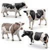 Animal Model Solid Meticulous Workmanship Plastic Simmental Cow Animal Model for Desktop Decoration