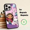 Custodia per Telefono G-Gabby Cats Per iPhone17,16,15,14,13,12,11 Plus,Pro Magnetica con Ricarica Wireless Magsafe