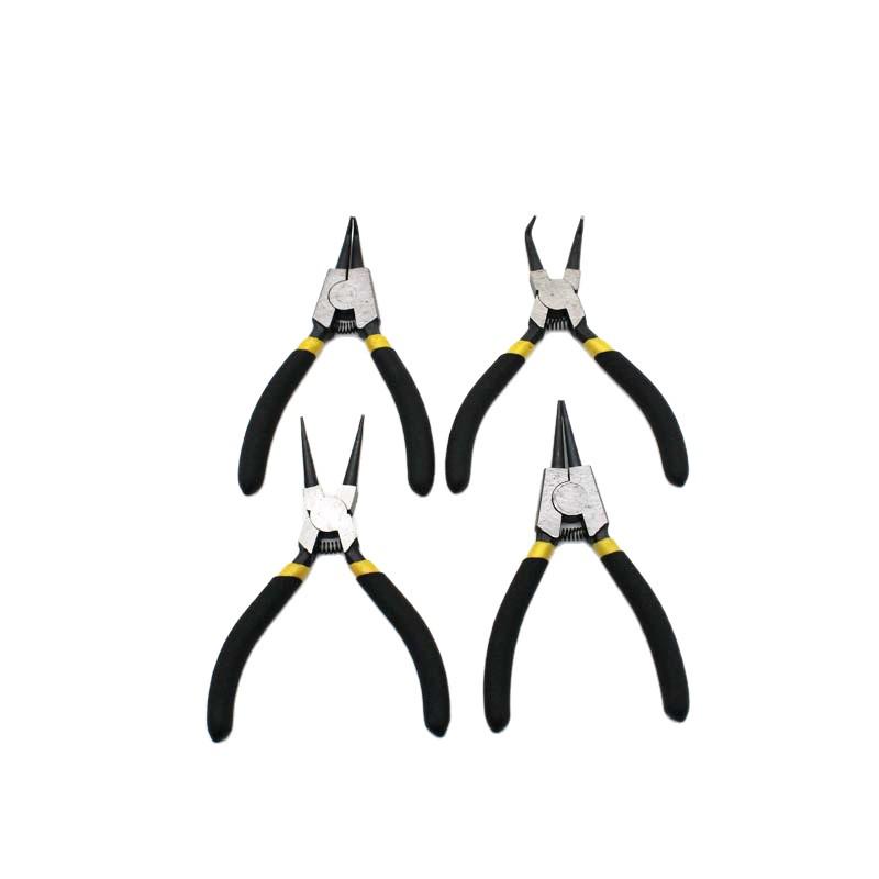 5" Industrial-Grade Multifunction Circlip Pliers - Dual-Use, Inner & Outer Straight, Manual Disassembly Tool
