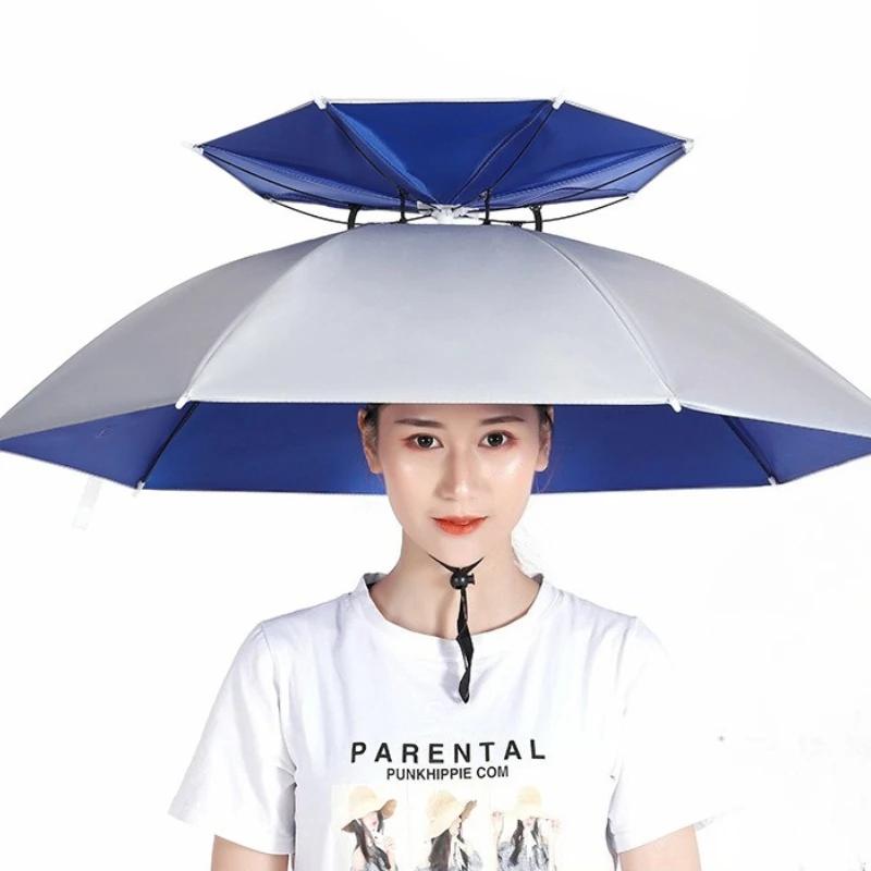 

Шляпа-зонт Рыболовная шляпа-зонт Руки Защита от УФ-лучей Шляпа-зонт Регулируемый головной убор для рыбалки на открытом воздухе, гольфа, кемпинга, пляжа серебряный