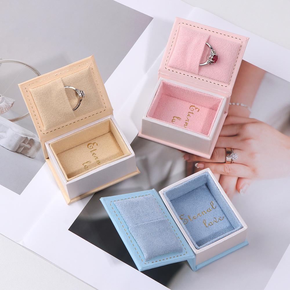 Style Jewelry Gift Box With Flip Cover For Ring Packaging And Storage