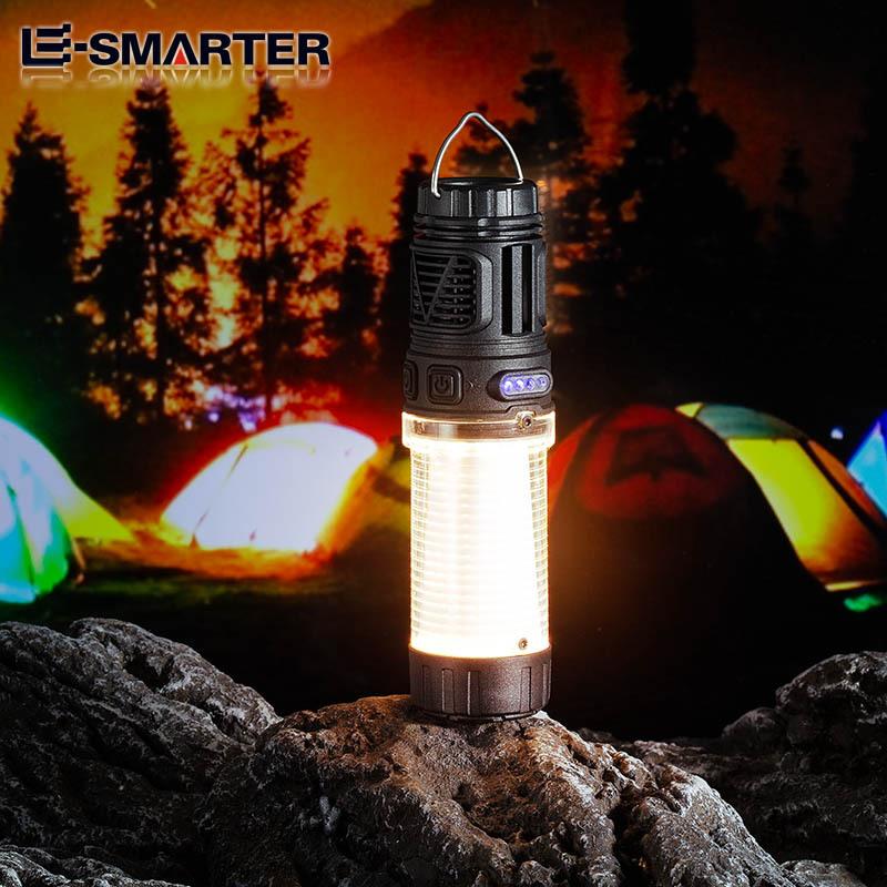 Rechargeable Mini Mosquito Repeller Portable Camping Lamp Magnetic Design Outdoor Backpacking Lighting LED Flashlight with Tripo