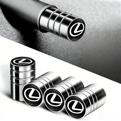 4 stuks Metalen Auto Wiel Band Ventieldopjes Stuurpen Hoes Voor Lexus Ct200h RX350 NX RX450h RX RX400h RX NX300 UX250h IS300h RC IS250 GX
