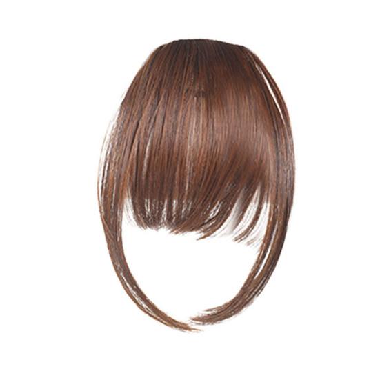 Frauen Clip-in Pony Natürliche Wispy Stirn Haar Extensions Faux Französisch Pony Mädchen