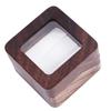 Doppel-Ringbox Etui Holzringbox mit transparentem Deckel für Hochzeitszeremonie Verlobung Heiratsantrag
