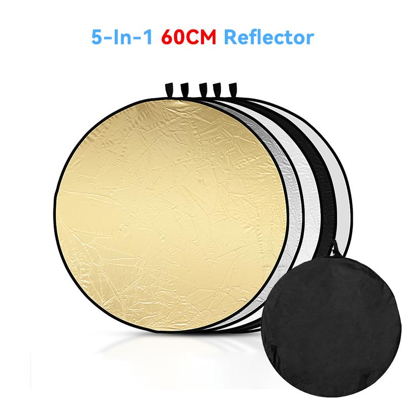 22/32/43 Inch Photography Reflector Light Reflectors for Photography Multi-Disc Photo Reflector Collapsible with Bag