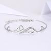 925 Sterling Silver Infinity Heart Bracelet - Fashionable Gift for Girlfriend