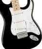 Squier by Fender Affinity Series™ Stratocaster® Electric Guitar, Maple Fingerboard, White Pickguard, Black Soft Case