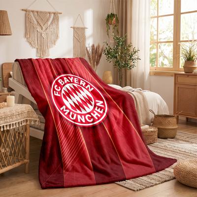 Bayern Munich Theme Fleece Blanket Cozy Soft Plush Blanket For Bedroom Couch Travel