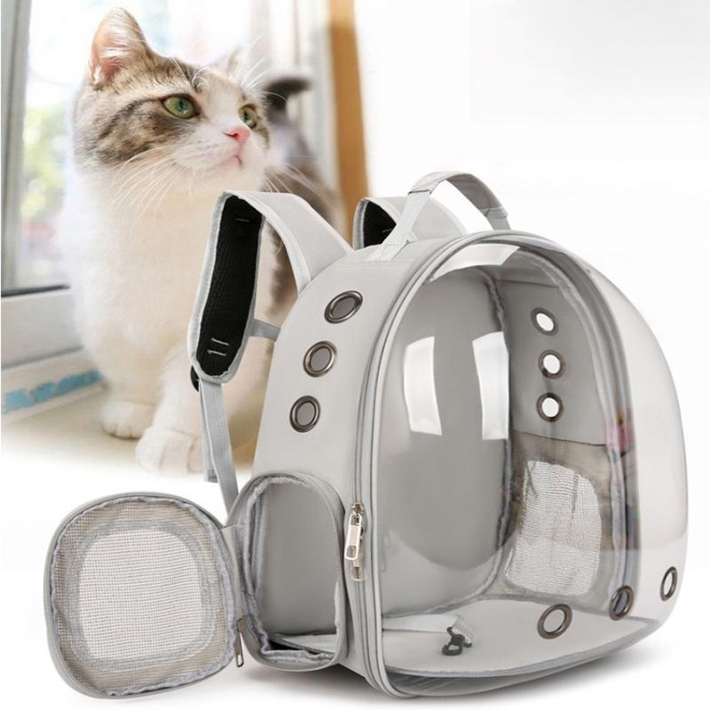 1Pcs Pet Carrier Bag Capsule Bag Large Capacity Cat Bag Carrier Portable Pet Outdoor Travel Transparent Backpack For Dog Cat