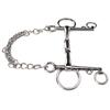 Stainless Steel Horse Pelham Bit Gnaw Resistant Ease of Control Jointed Mouth Pelham Bit for Horses