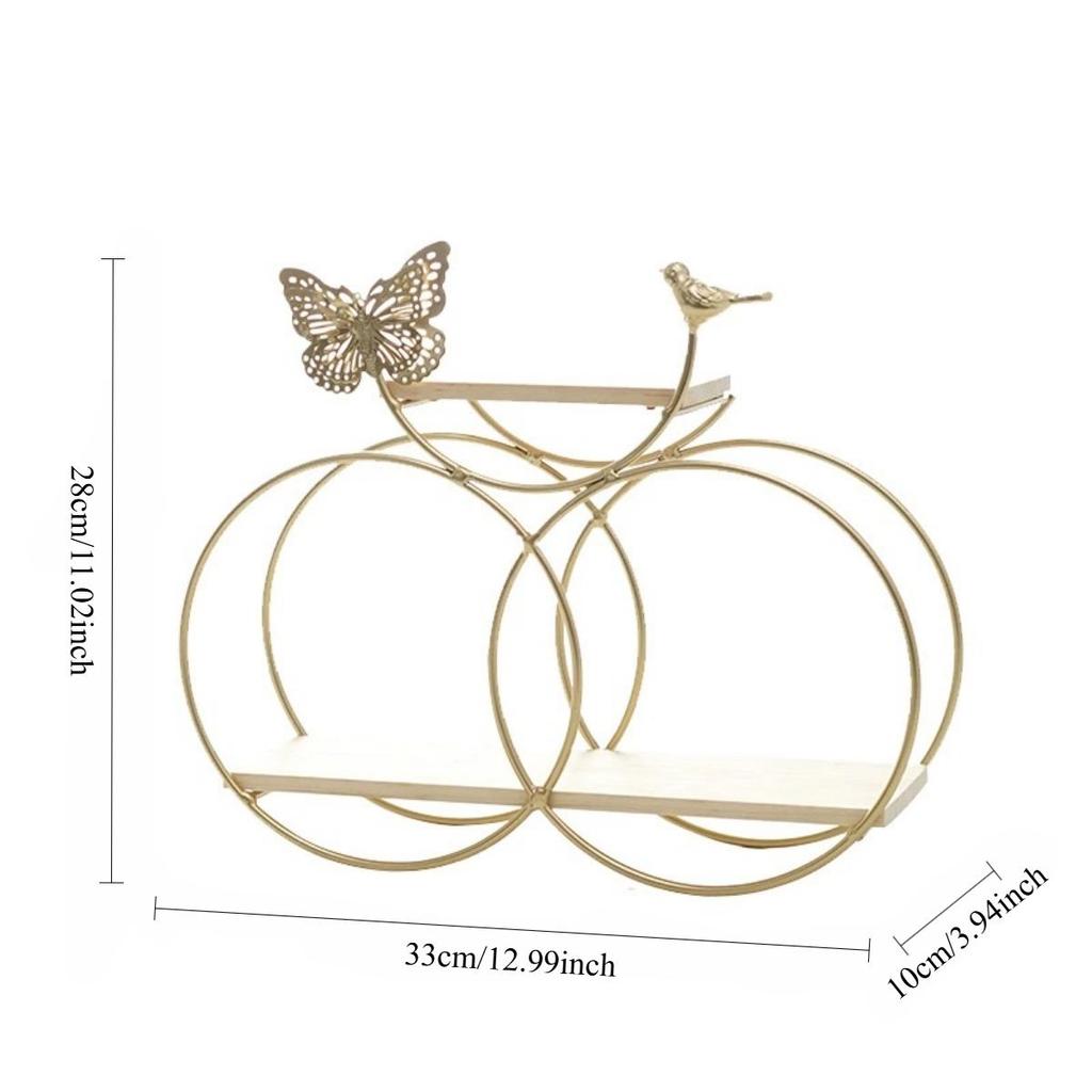 1 set di mensole da parete a forma di farfalla vintage, mensole galleggianti decorative geometriche, porta spezie da appendere per camera da letto, cucina, bagno, divano, sfondo, decorazione da parete