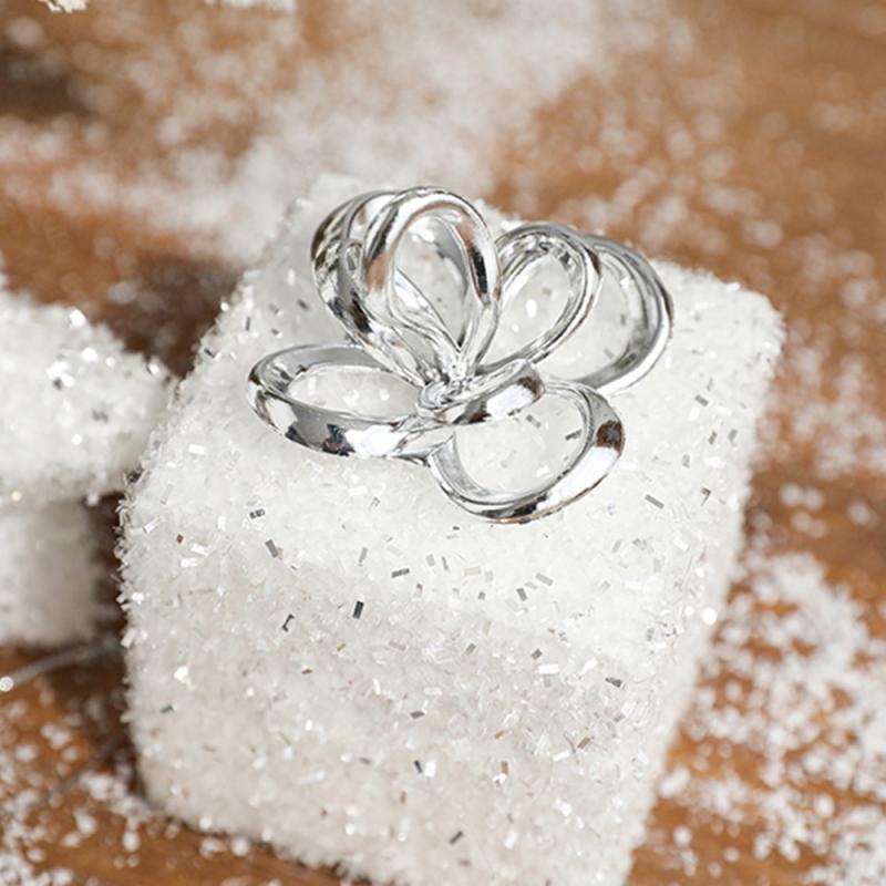 Christmas Pendants Christmas Tree Gifts Christmas Gift Christmas Decorations White Foam Pendant Home Decoration Gift Box Pendant