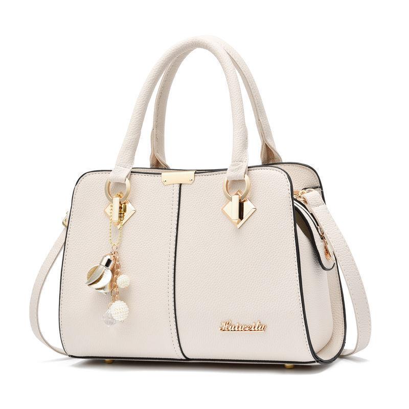 

Fashion versatile middle-aged women s mother bag women s bag large-capacity handbag bag new trendy shoulder messenger bag белый