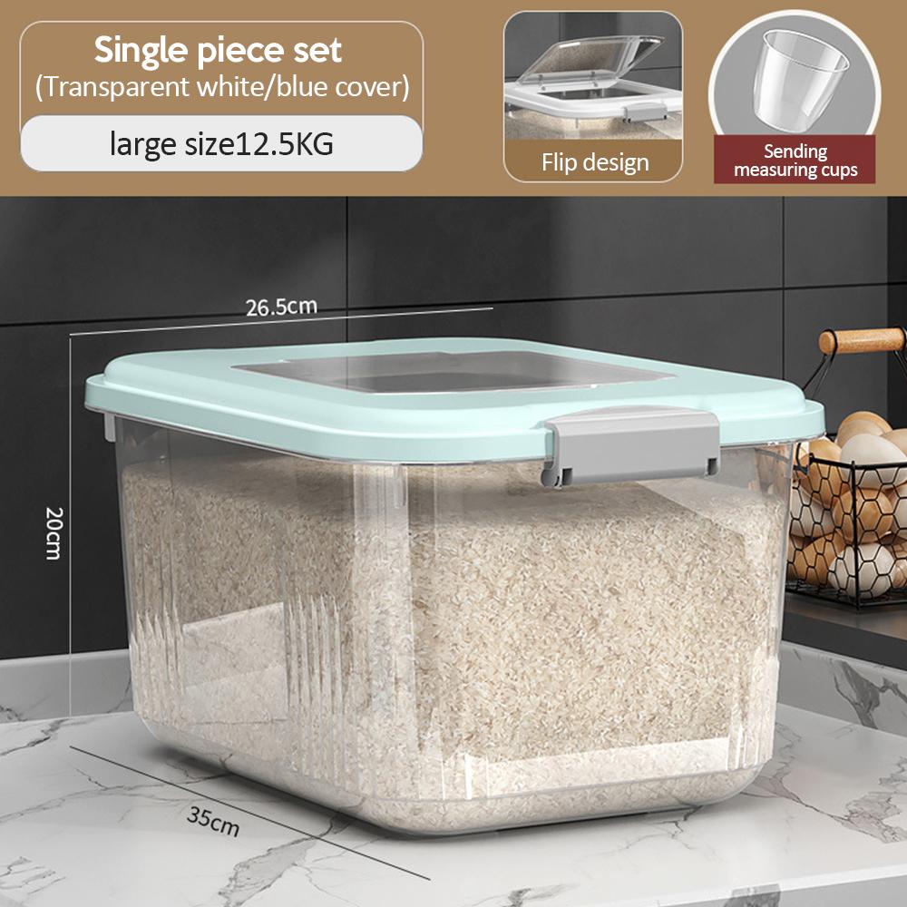 Reisbehälter zur Aufbewahrung in der Küche, insektensicher, feuchtigkeitsbeständig, versiegeltes Glas mit Deckel für die Küche, Behälter zur Aufbewahrung von Haustier- und Hundefutter