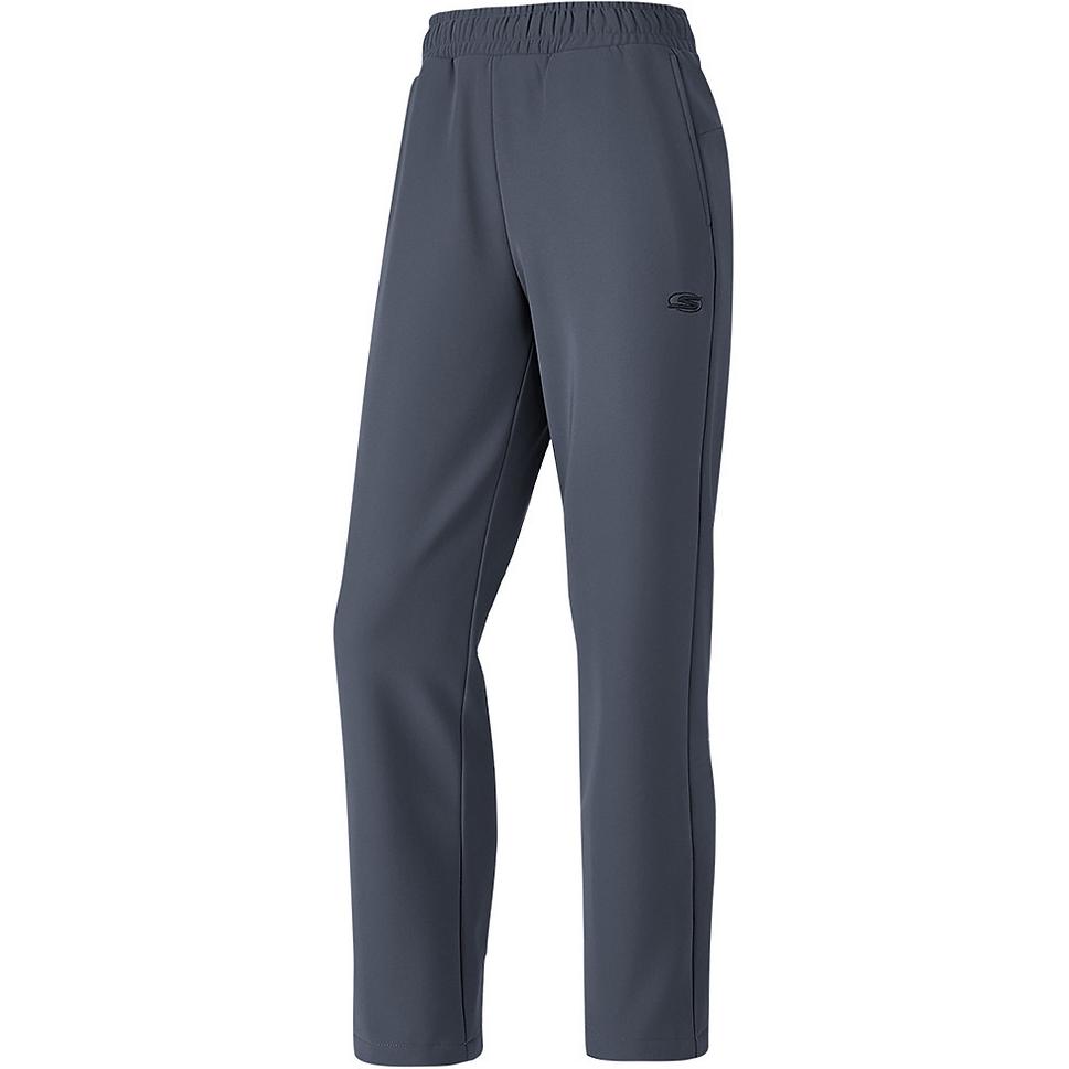 Skechers Basic Sports Series FW24 Soft Comfortable Lightweight Low Waist Knitted Sports Pants Women bottoms Periscope-Gray P424W118-0403 S