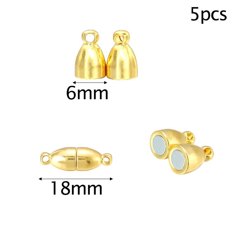 Louleur Round/Heart Strong Magnetic Clasps Magnet End Clasp Connectors for Jewelry Making DIY Bracelet Necklace Accessories