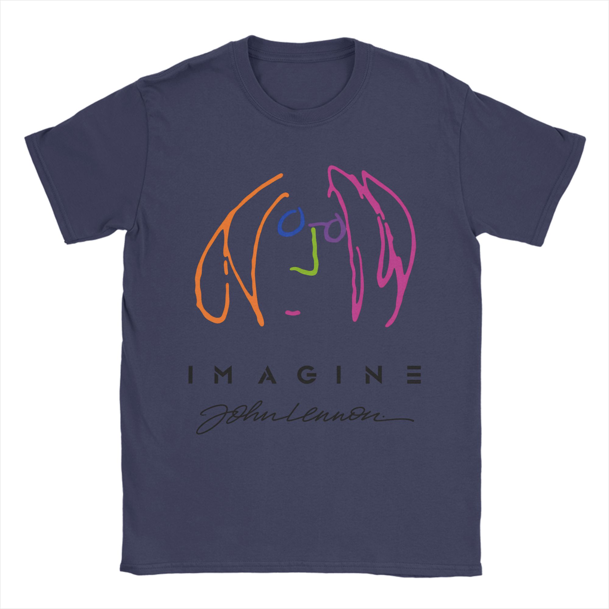 

JOHN LENNON IMAGINE PROMO TShirt for Men Leisure 100 Cotton Tees O Neck Short Sleeve T Shirt 4XL 5XL Clothing 4XL