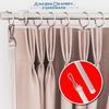 Amazing Drapery Hardware Clear Acrylic Drapery Wand, 12-Inches, 2 Pack - Invisible & Sturdy Curtain Pull Rod - UV-Resistant - Ideal for High Hanging