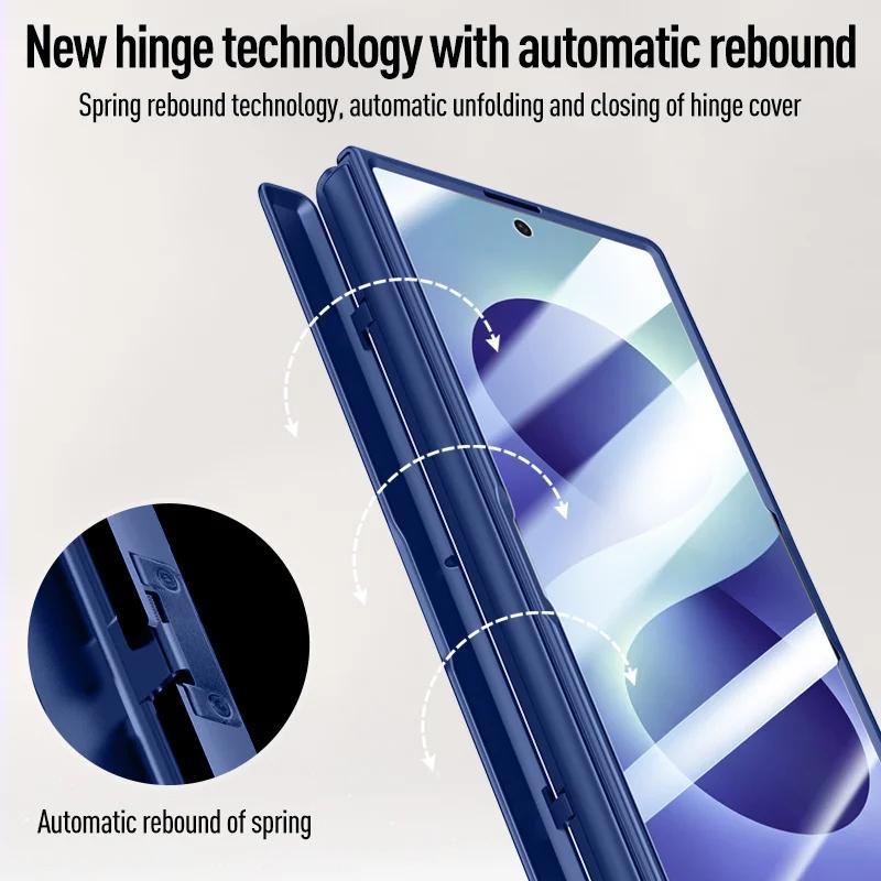 For Samsung Galaxy Z Fold 8Ultra With Privacy Tempered Glass Film Full Protect Ultrathin Case Spring Hinge Camera Holder Cover