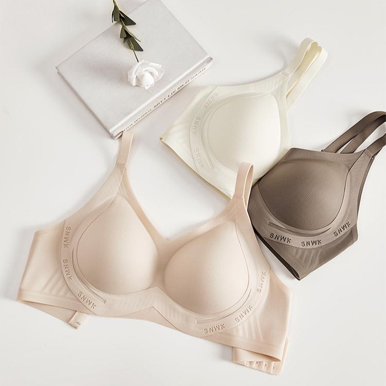 Anti-sagging Underwear Women's Gathering Bra Seamless Bra Top Support Adjustable Bra Push Up Bra