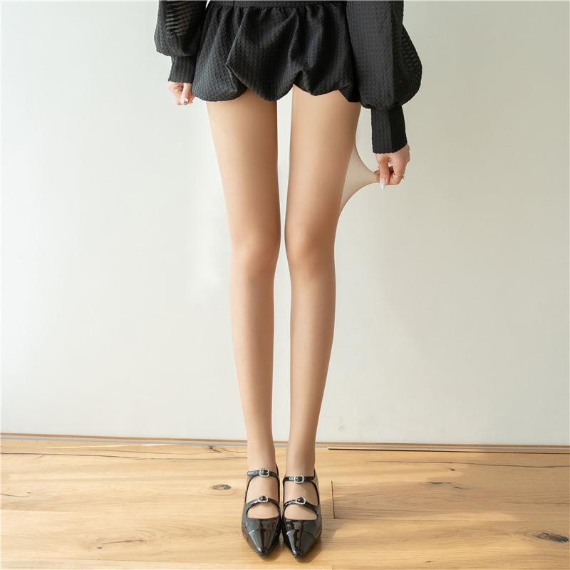 Hochelastische Strumpfhosen Damenmode Bonbonfarbe Sommer Frühling Strumpfwaren Weiblich Täglich Basic Frischfarbene Strumpfhose Schlankbeinige Socken