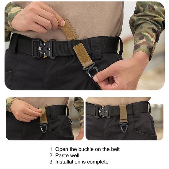 2 szt. Wiszący breloczek z kółkiem obrót o 360 stopni karabinek typu D wiszący pierścień hak do torby na kemping