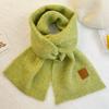 New Wool Knitted Scarf for Women Winter Ins Korean Fashion Versatile Warm Student Student Skin Friendly Soft Scarf