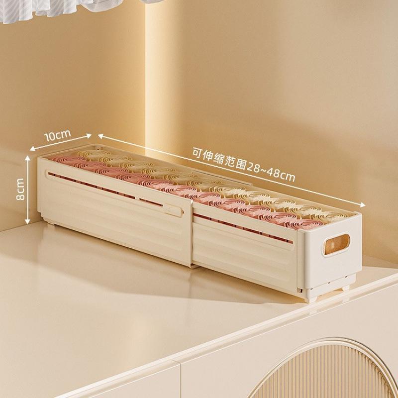 

Retractable Desktop Snack & Sundries Storage Box - Right Angle, Cabinet-Style Drawer Single