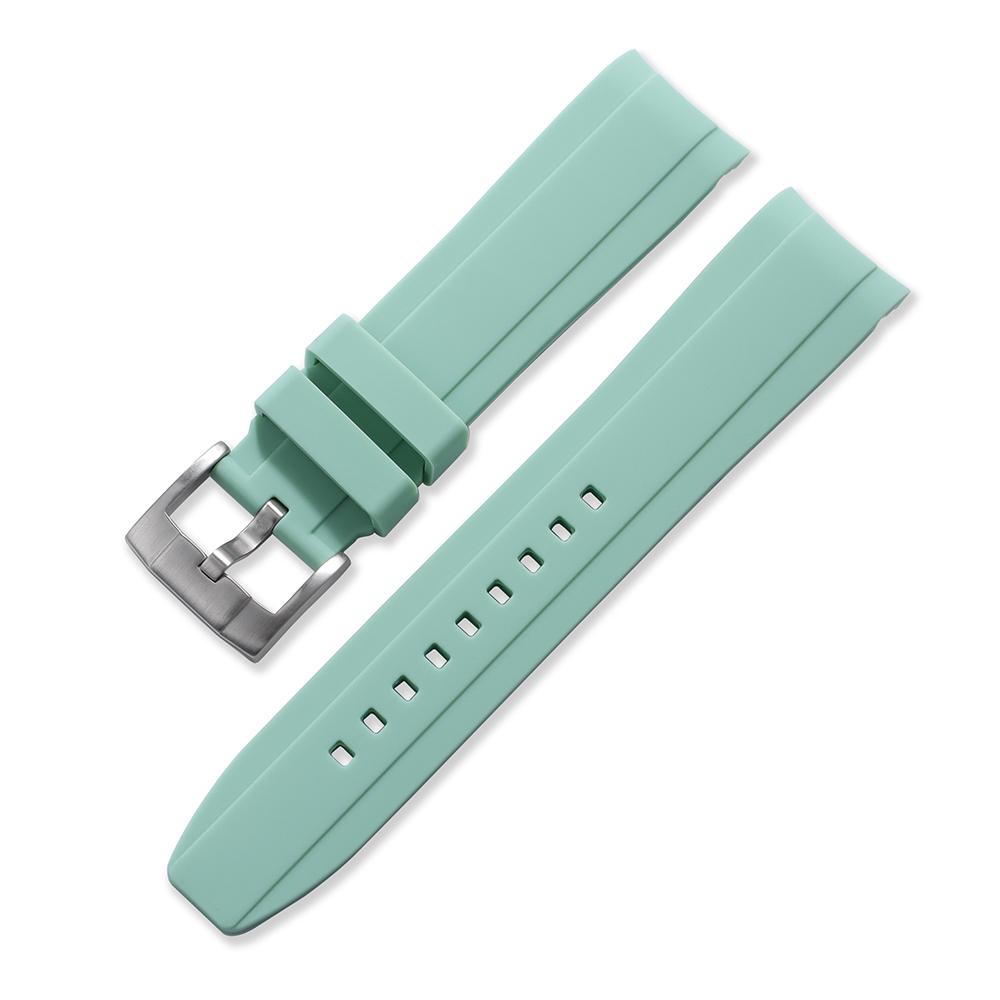 Silicone Soft Strap for Rolex for Omega Moonswatch Curved End Rubber Bracelet 20mm 22mm Men Women Sport Replacement Watch Band