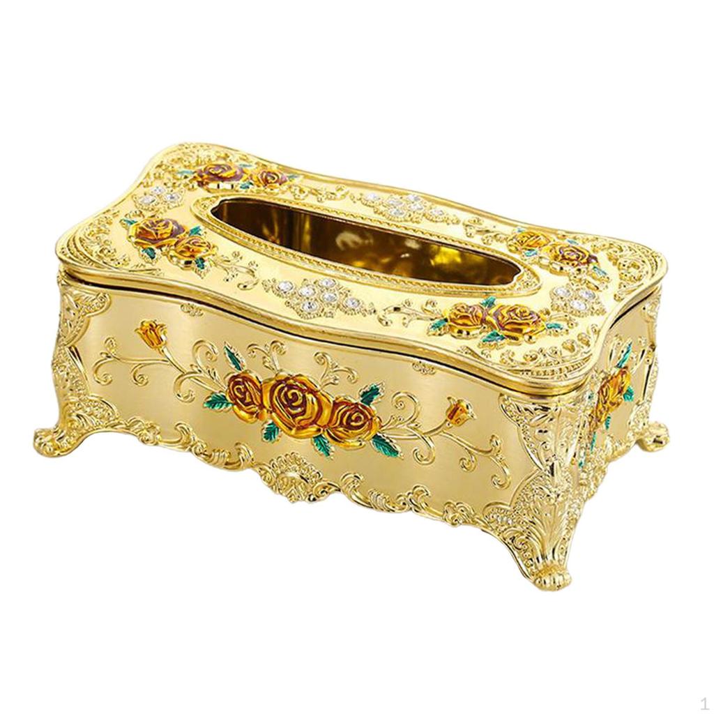 Creative European Square Rectangular Tissue Box Decorative Cover Bathroom Holder Car Office