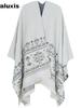 Card Salt Lake Tourism Oversized Fringe Shawl Women's Ethnic Style Thick Blanket