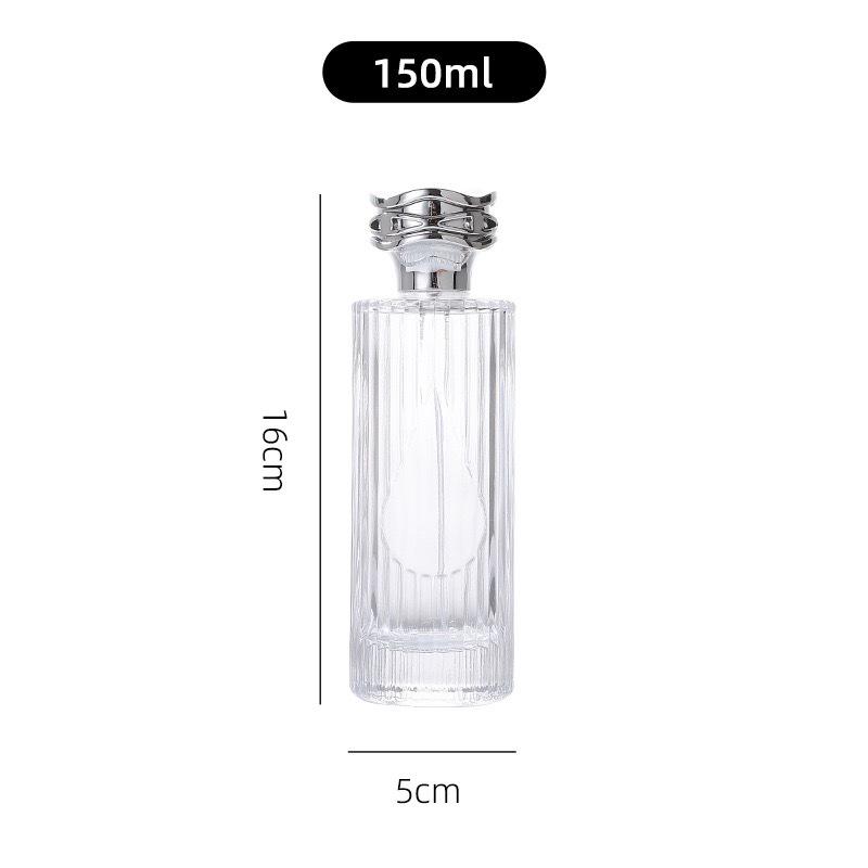 150ML Vertical Stripe Glass Perfume Atomizer Bottle