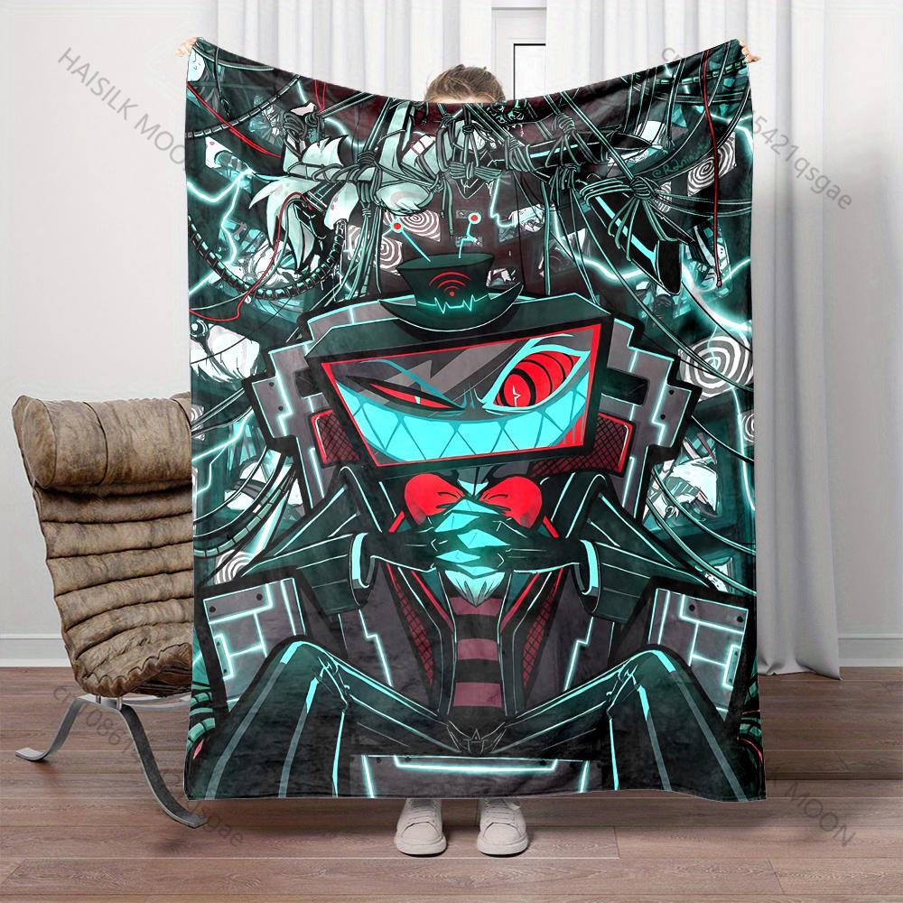 Multiple Sizes Classic Games TV Man Cartoon Printed Blanket Warm Soft and Comfortable Home Travel Sofa Bedding Cover Blanket